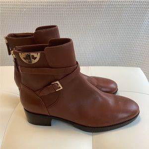 New Tory Burch Brown Leather Boots Size 9
